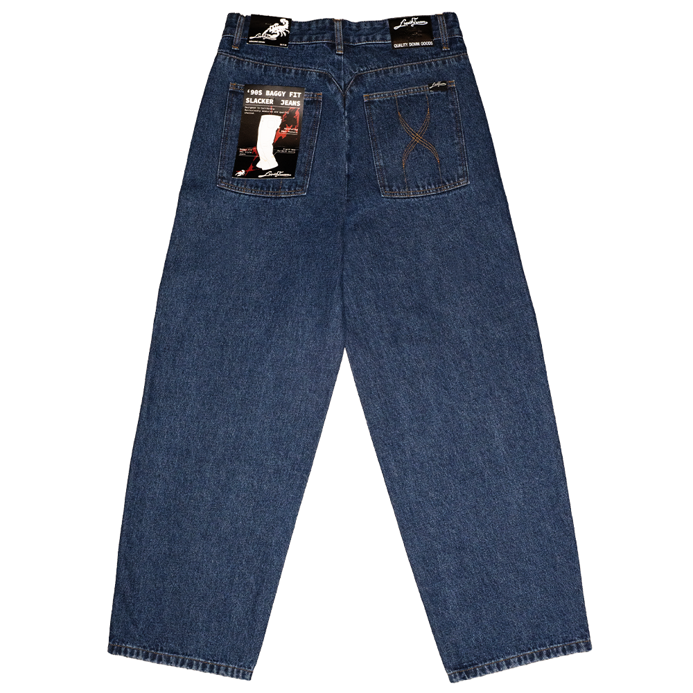 Men's Vintage Baggy Denim Jean - Dark Wash