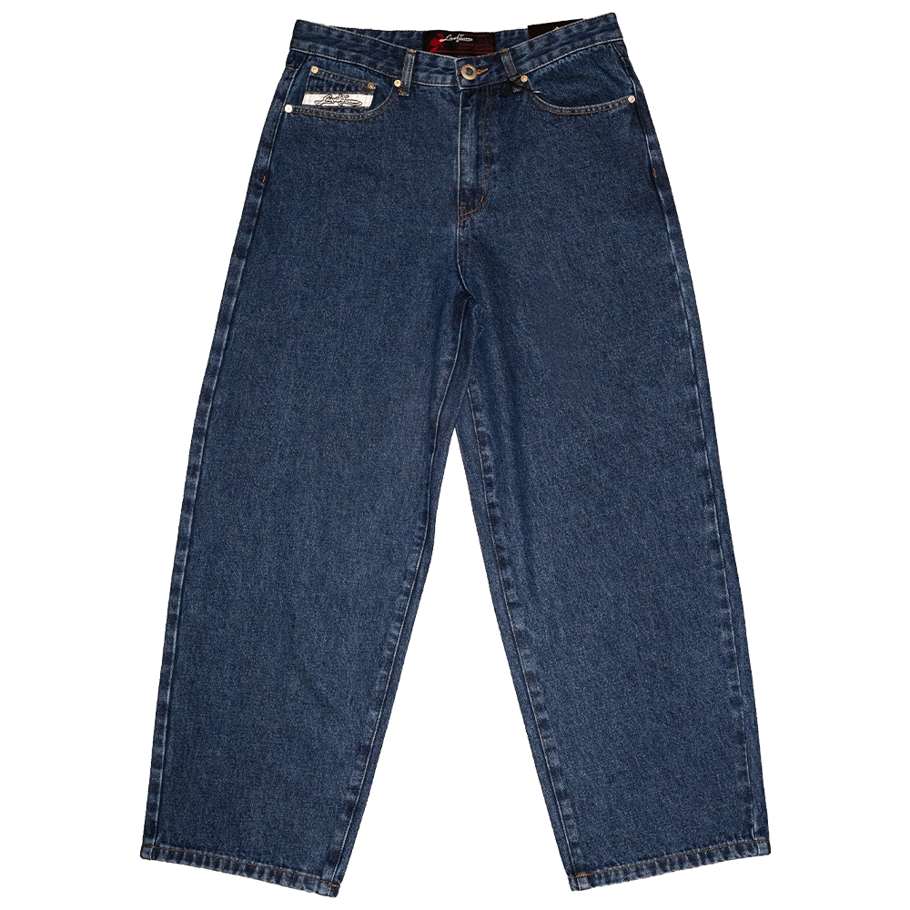Men's Vintage Baggy Denim Jean - Dark Wash