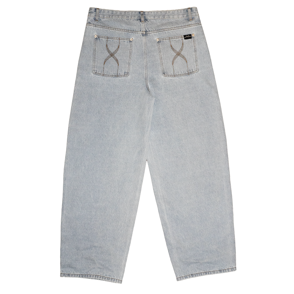 Men's Vintage Baggy Denim Jean - Light Wash