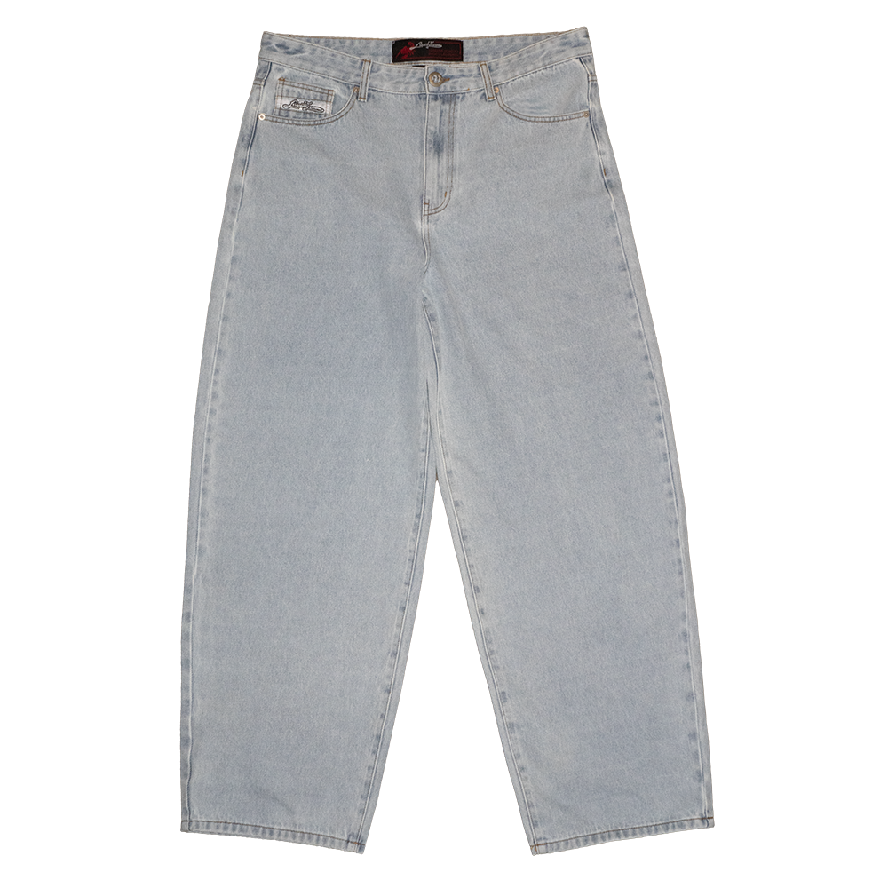 Men's Vintage Baggy Denim Jean - Light Wash