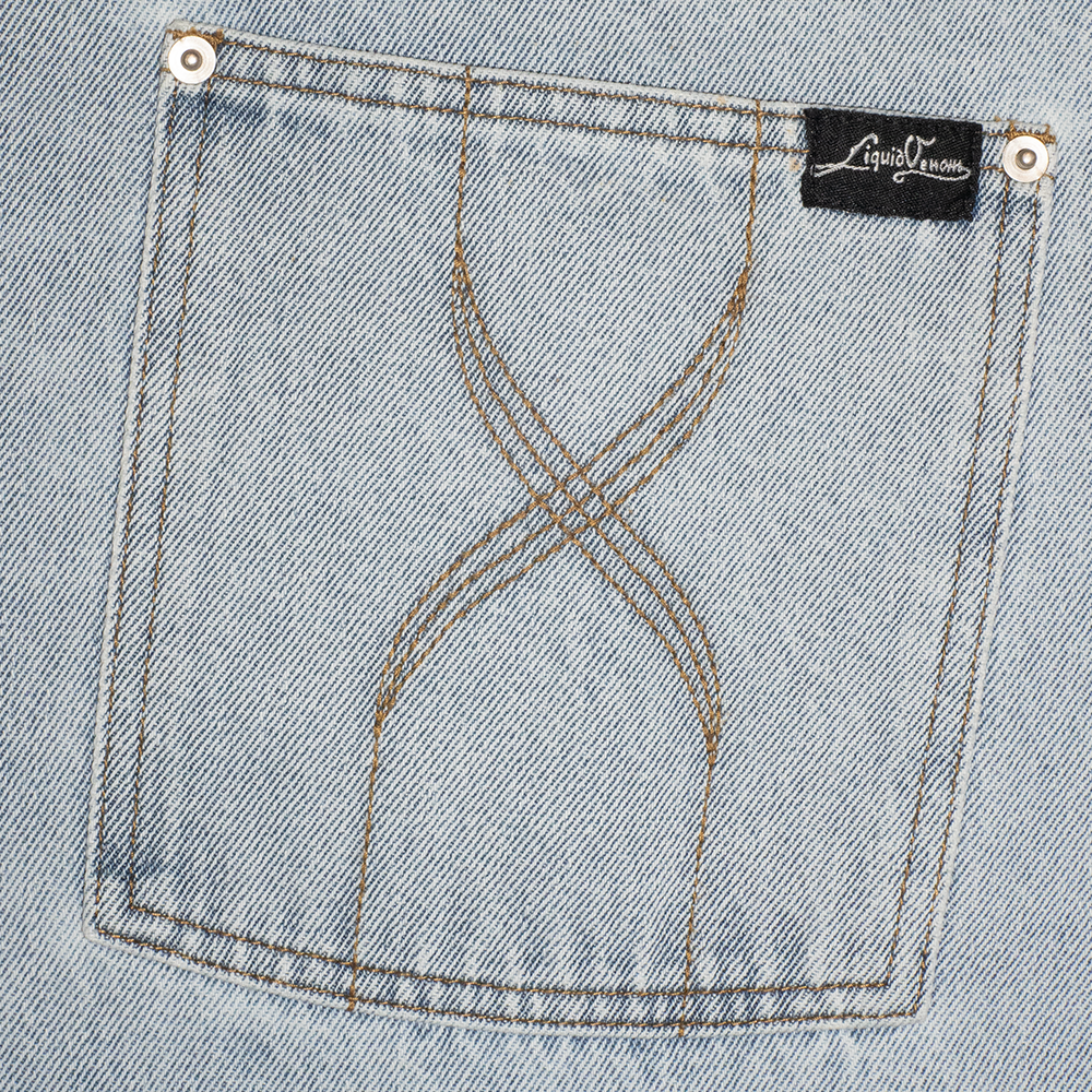 Men's Vintage Baggy Denim Jean - Light Wash