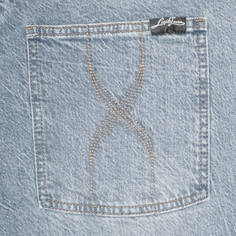 Men's Straight Fit Denim - Mid Wash